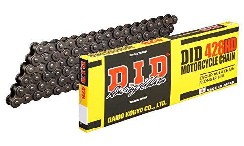 新品 D.I.D(大同工業)バイク用チェーン クリップジョイント付属 428H(D)-124RB STEEL(スチール) 強化チェーン 二輪 オートバイ用
