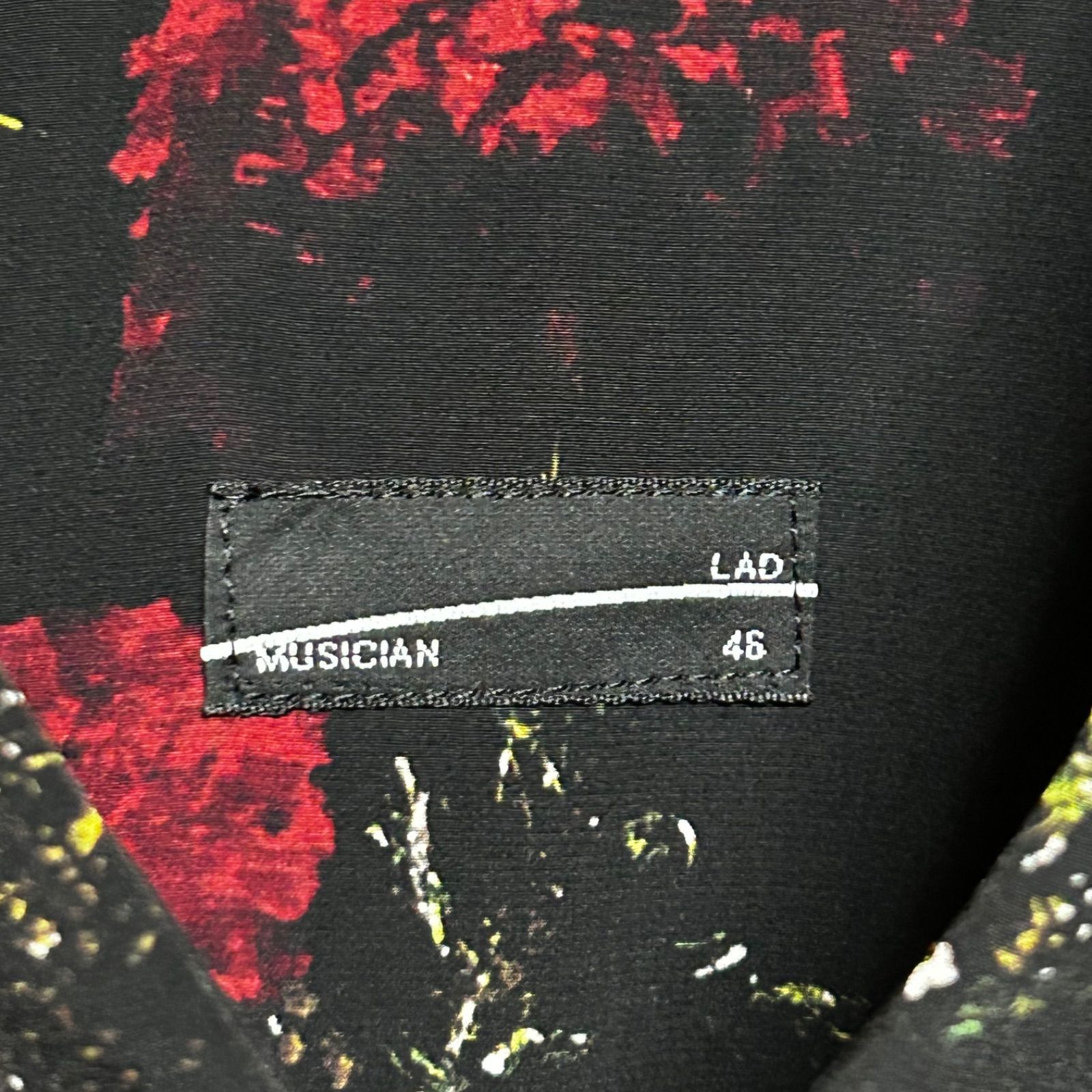 定価3.6万】LAD MUSICIAN カーネーション柄 ビッグシャツ 46 美品 2223
