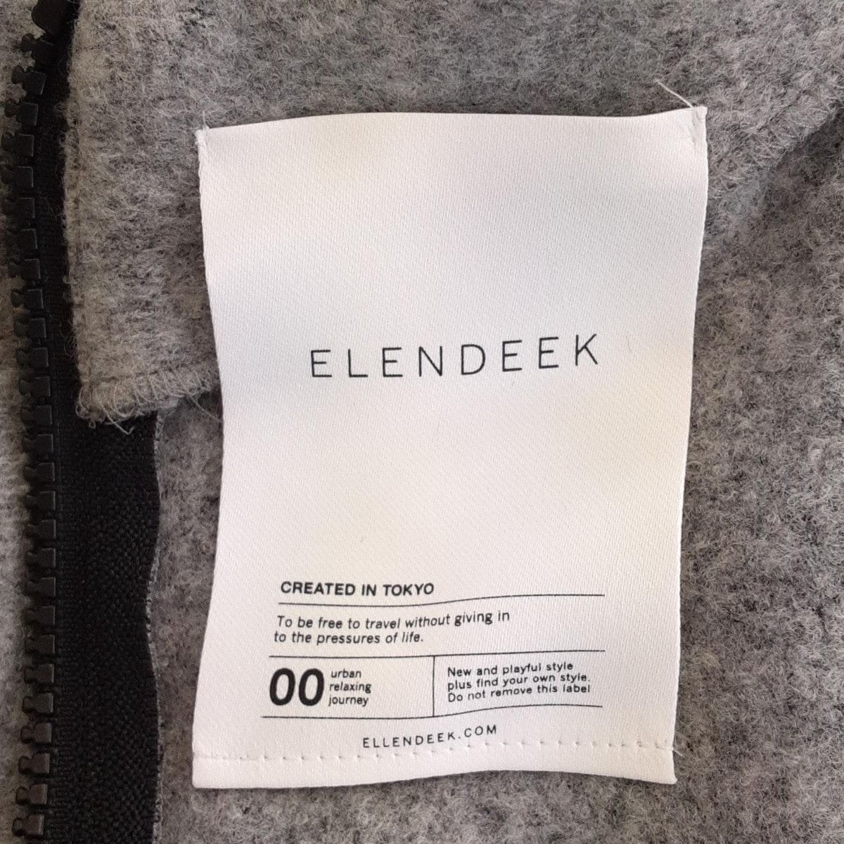 ELENDEEK(エレンディーク) ブルゾン サイズF レディース美品 - グレー