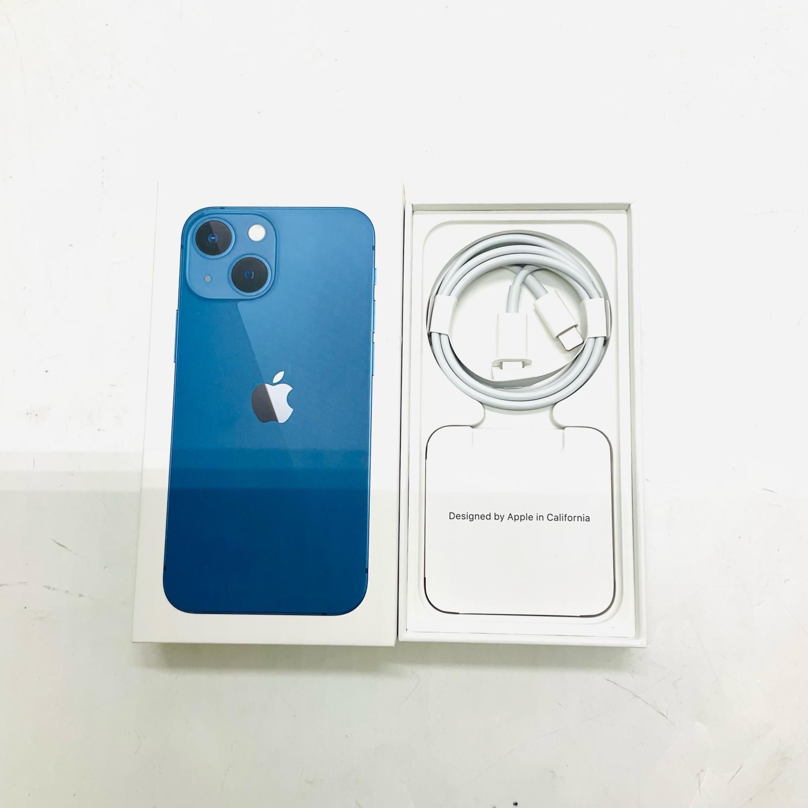 iPhone 13 mini 256GB ブルー 白ロム 楽天モバイル - メルカリ