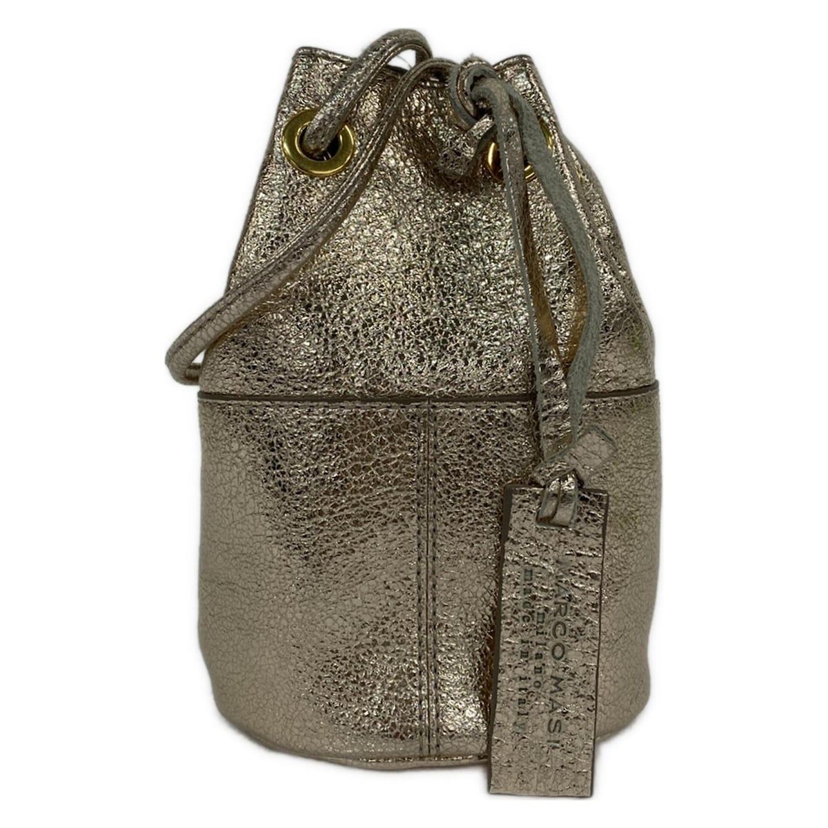 MARCO MASI(マルコマージ) ショルダーバッグ美品 - ゴールド 巾着 