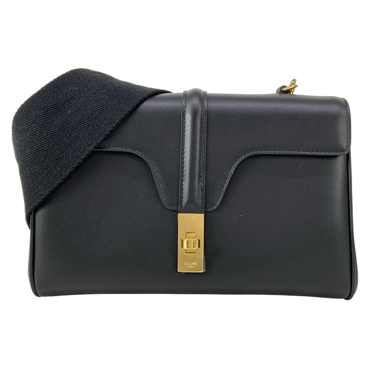 CELINE(セリーヌ) ショルダーバッグ ティーンソフト16(セーズ) 196853CR4.38NO 黒 ストラップ着脱可 CELINE(セリーヌ) ショルダーバッグ ティーンソフト16(セーズ