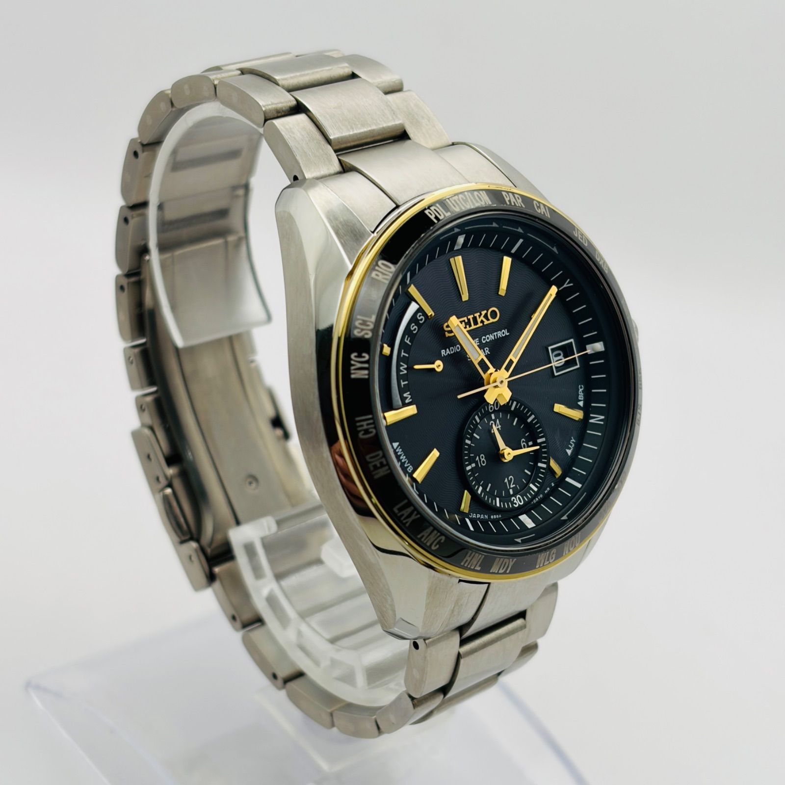 T815）美品 正常稼動 SEIKO セイコー 電波ソーラー BRIGHTZ ブライツ