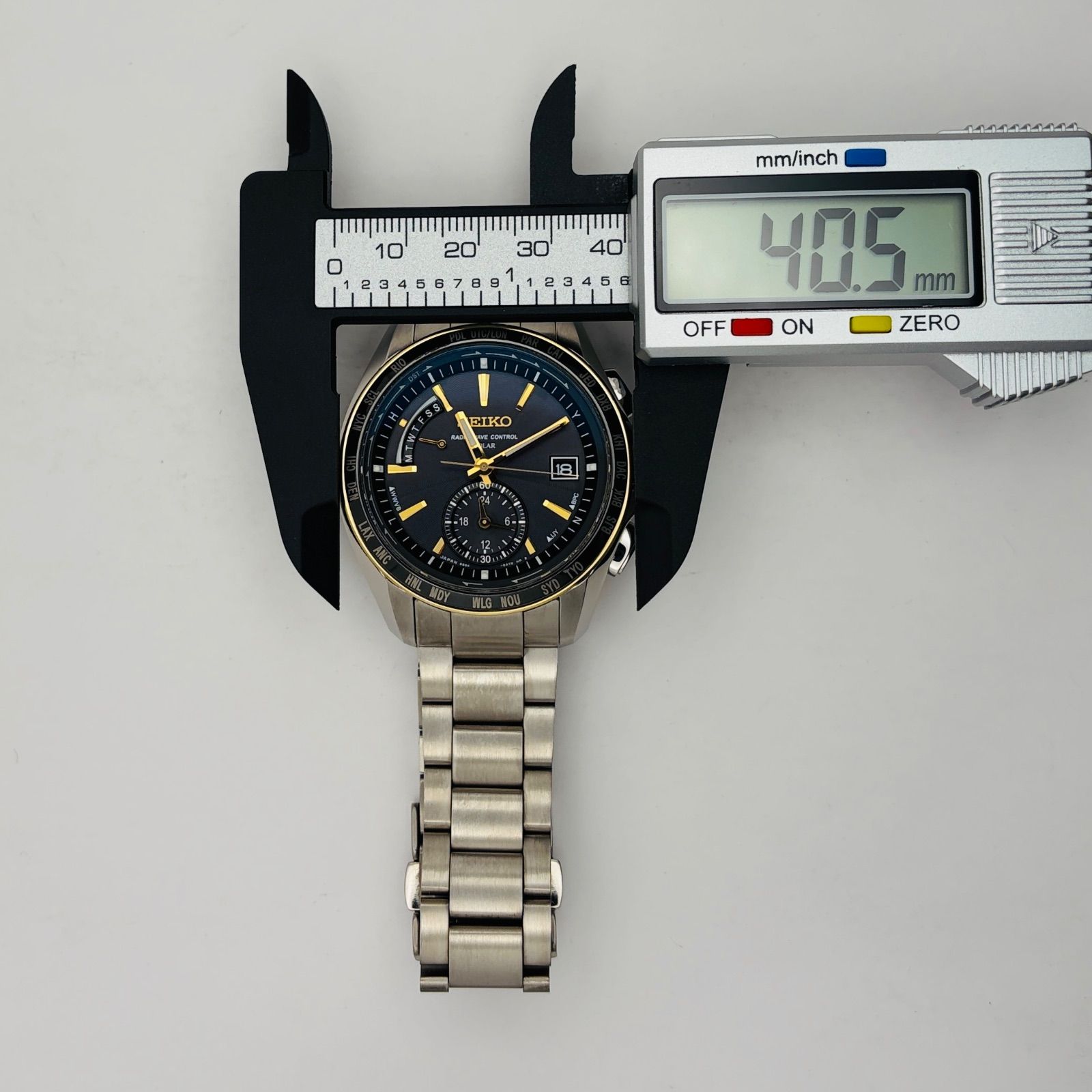 T815）美品 正常稼動 SEIKO セイコー 電波ソーラー BRIGHTZ ブライツ