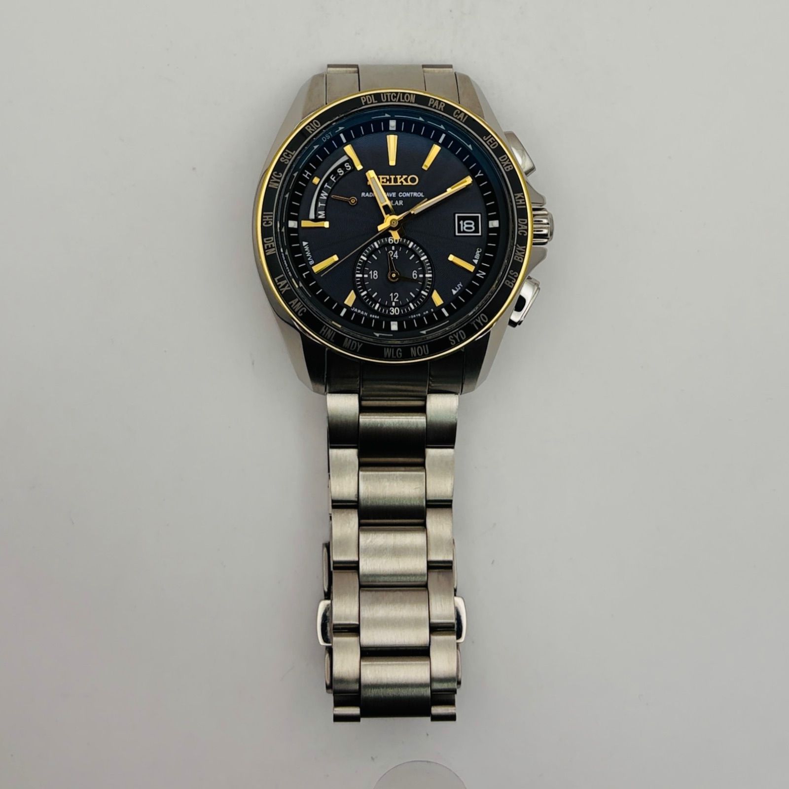 T815）美品 正常稼動 SEIKO セイコー 電波ソーラー BRIGHTZ ブライツ 