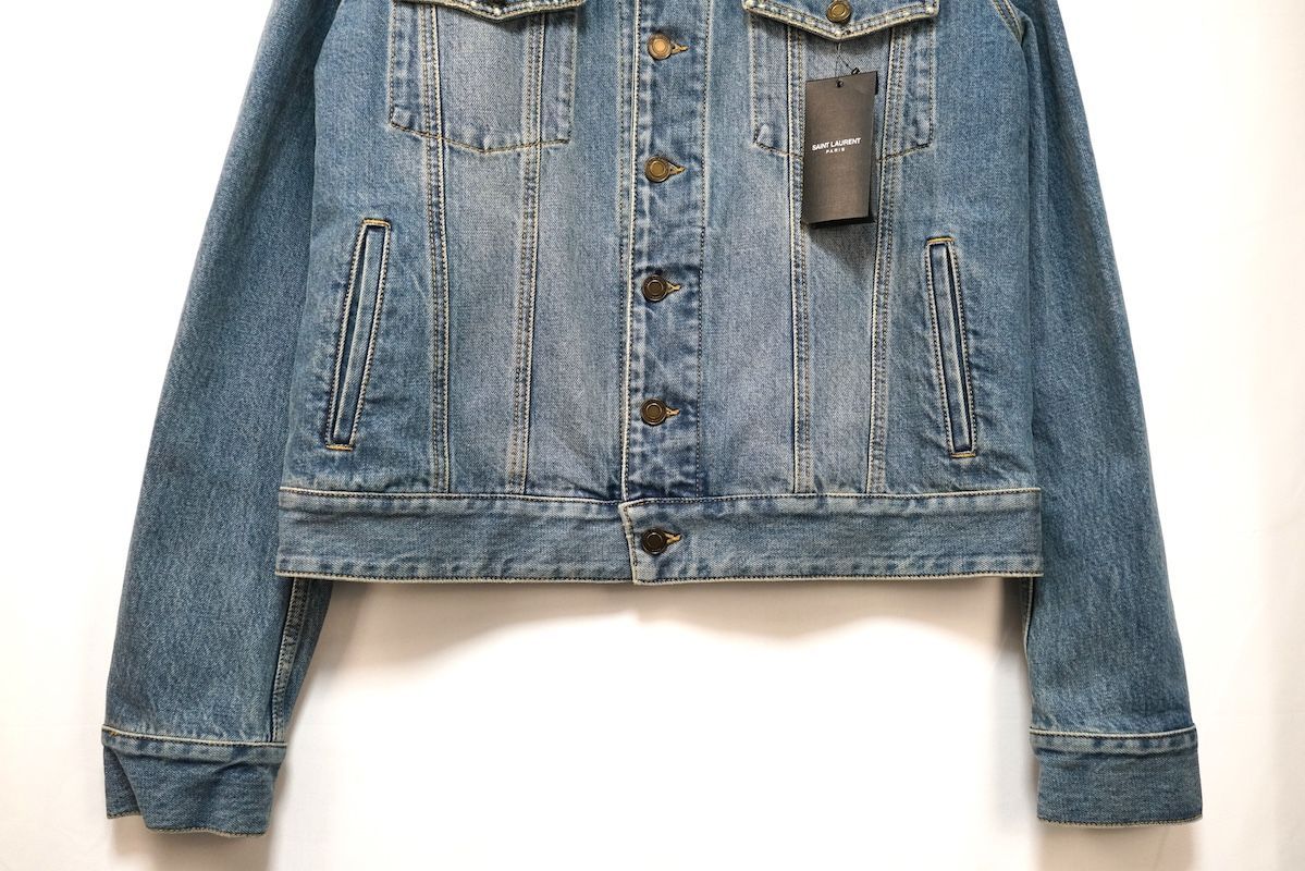 SAINT LAURENT PARIS サンローランパリ ムートン ボア デニム