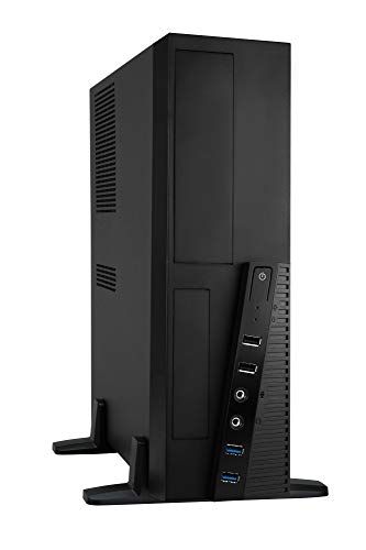 新品 アユート inwin ビジネスにも最適なスリムタイプ micro-ATX タワーケース [ IW-BL057B/300B ]