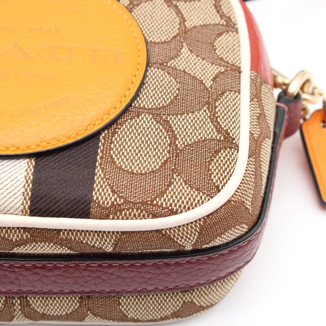 【良品】 コーチ デンプシー　カメラバッグ シグネチャー ショルダー レザー 革 極美品】COACH デンプシー シグネチャー カメラバッグ ショルダー