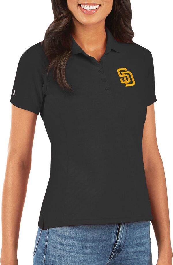 レディース アンティグア レディース トップス ポロシャツ Antigua Womensan Diego Padres Black Legacy Pique Polo NoColor ブラック