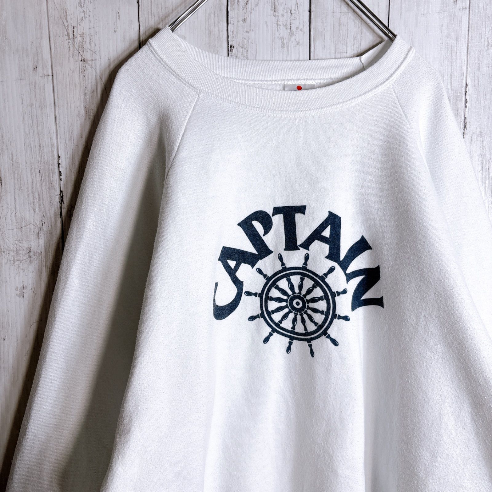 入手困難】80s 90s USA古着 Vintage MILLER ホワイト CAPTAIN 