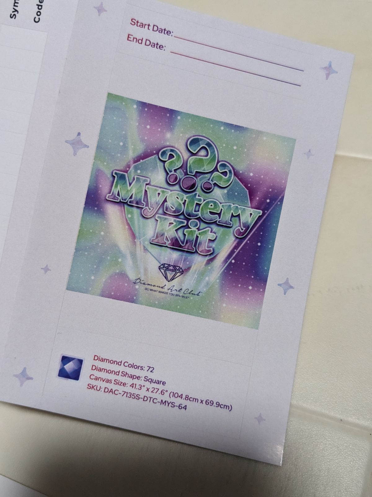 Diamond Art Club（ダイヤモンドアートクラブ）Mystery Kit - Fantasy