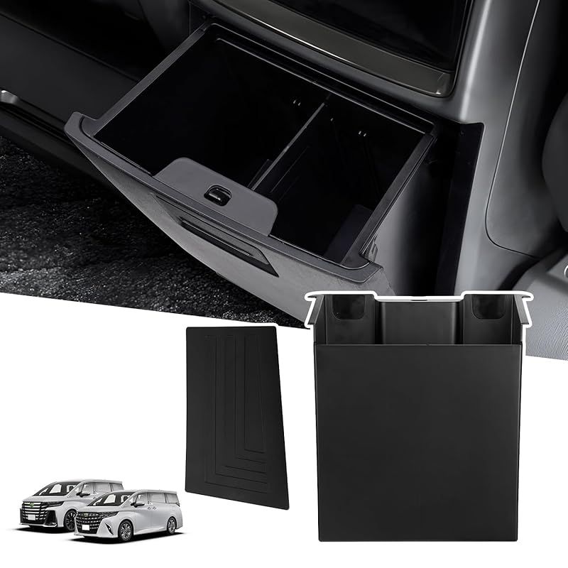 【新改良・底までピッタリ】LIMSTYLE トヨタ アルファード ヴェルファイア 40系 マルチボックス ALPHARD VELLFIRE 40 Zグレード専用 リアエンドボックス R5.6～現行 リヤ 吹き出し口用 ゴミ箱 センターコンソール後部 収納ボ 1