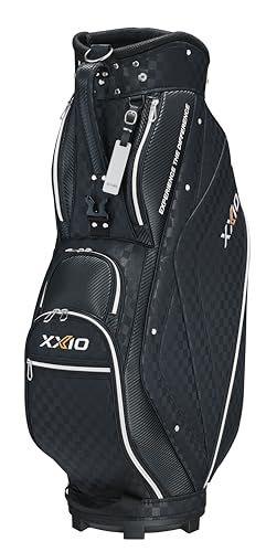  ダンロップ XXIOキャディバッグ GGC-X164 ブラックチェック 体幹トレーニング ゴルフバッグ キャディバッグ ゴルフ