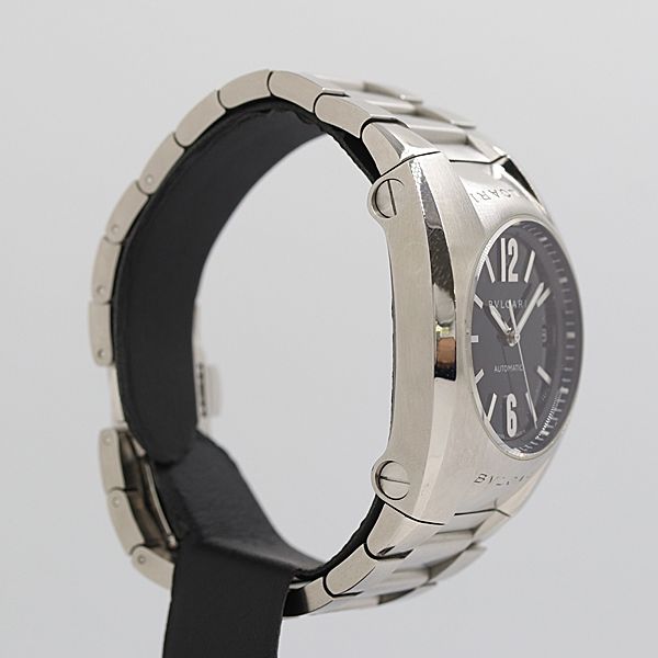  稼働 ブルガリ エルゴン EG35S L5954 AT|自動巻 ブラック文字盤 メンズ腕時計 0577500 2BGT ABC19259 KMT オケージョン 自動巻き時計 腕時計(アナログ)