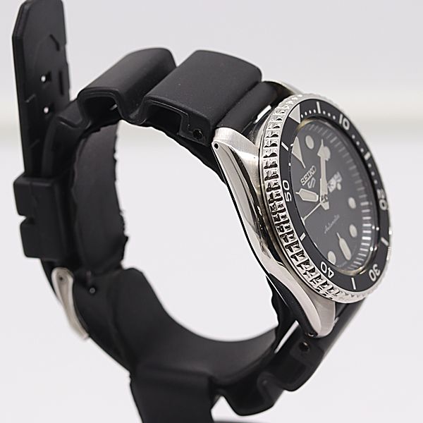  保| 稼働 セイコー 5スポーツ 4R36-07G0 AT|自動巻 ブラック文字盤 メンズ腕時計 4056100 3JWY MST ABC19299 ユニセックス対応 自動巻き時計 腕時計(アナログ)