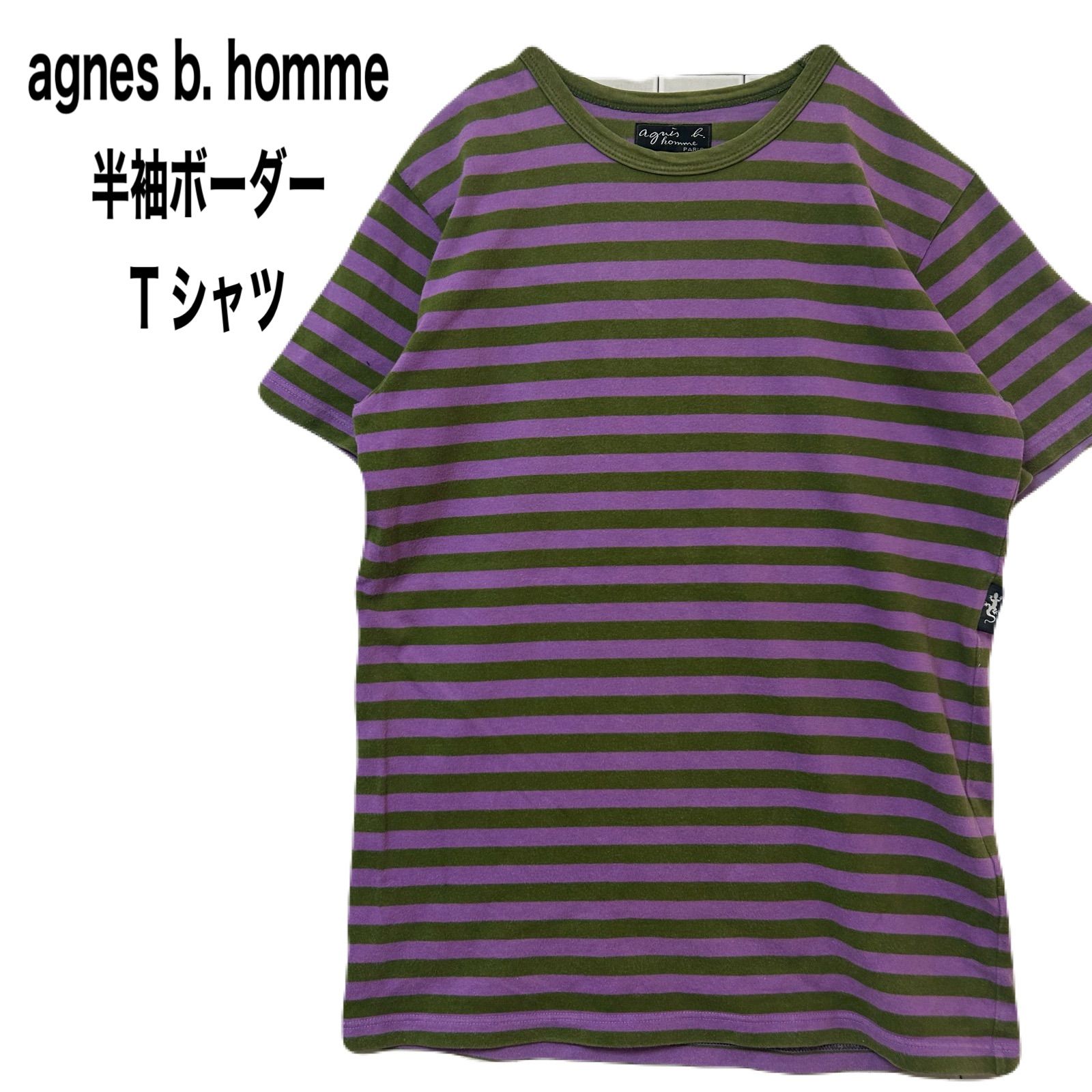 agnes b. homme アニエスベー オム 半袖ボーダー Tシャツ - メルカリ