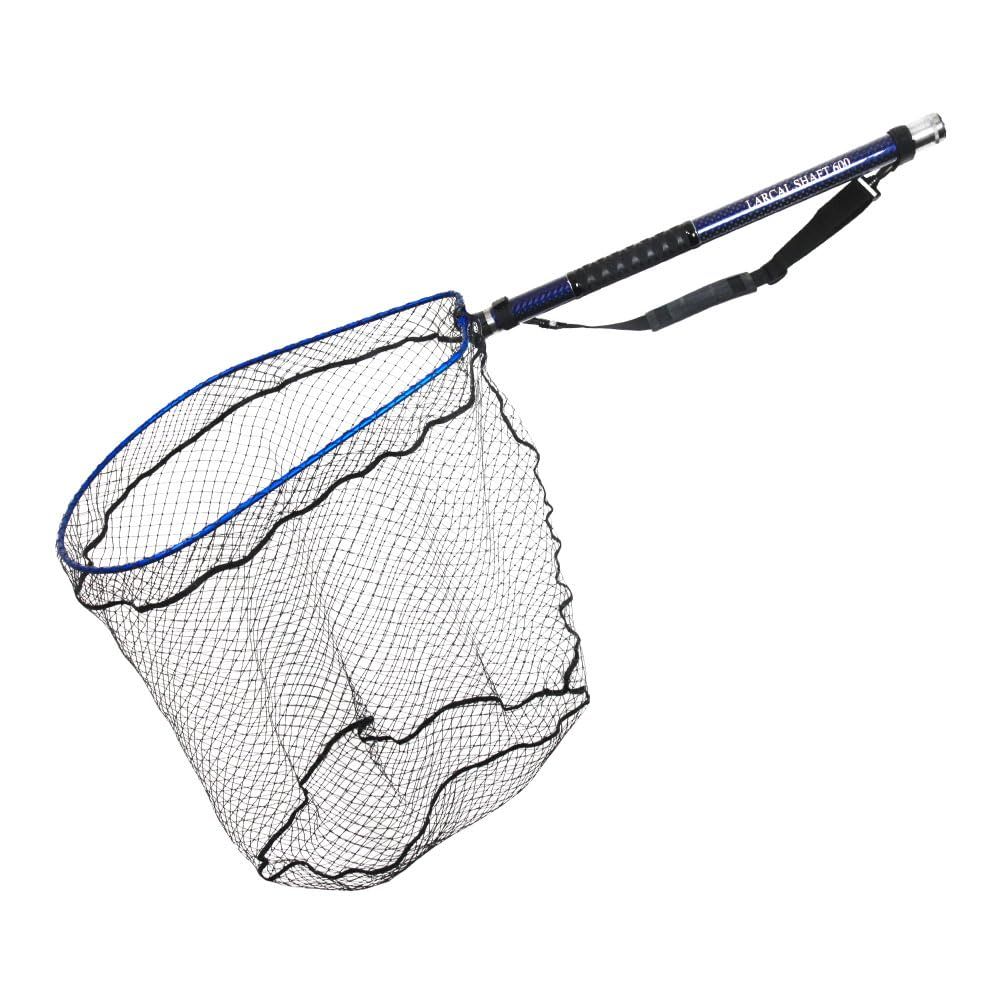 新品 おり釣具 カーボン玉の柄 ラーカルシャフト ランディングネット サイズＬ 2点セット 3.5ｍ／4ｍ／4.5ｍ／5ｍ／5.5ｍ／6ｍ (ブルー 6m)
