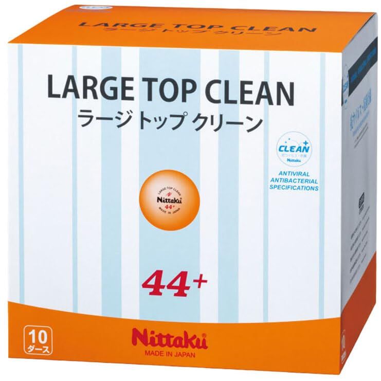 新品 ニッタク(Nittaku) 卓球 ボール ラージ トップ クリーン 10ダース ラージボール ボール 練習球 トレーニング 抗菌 44mm NB1664