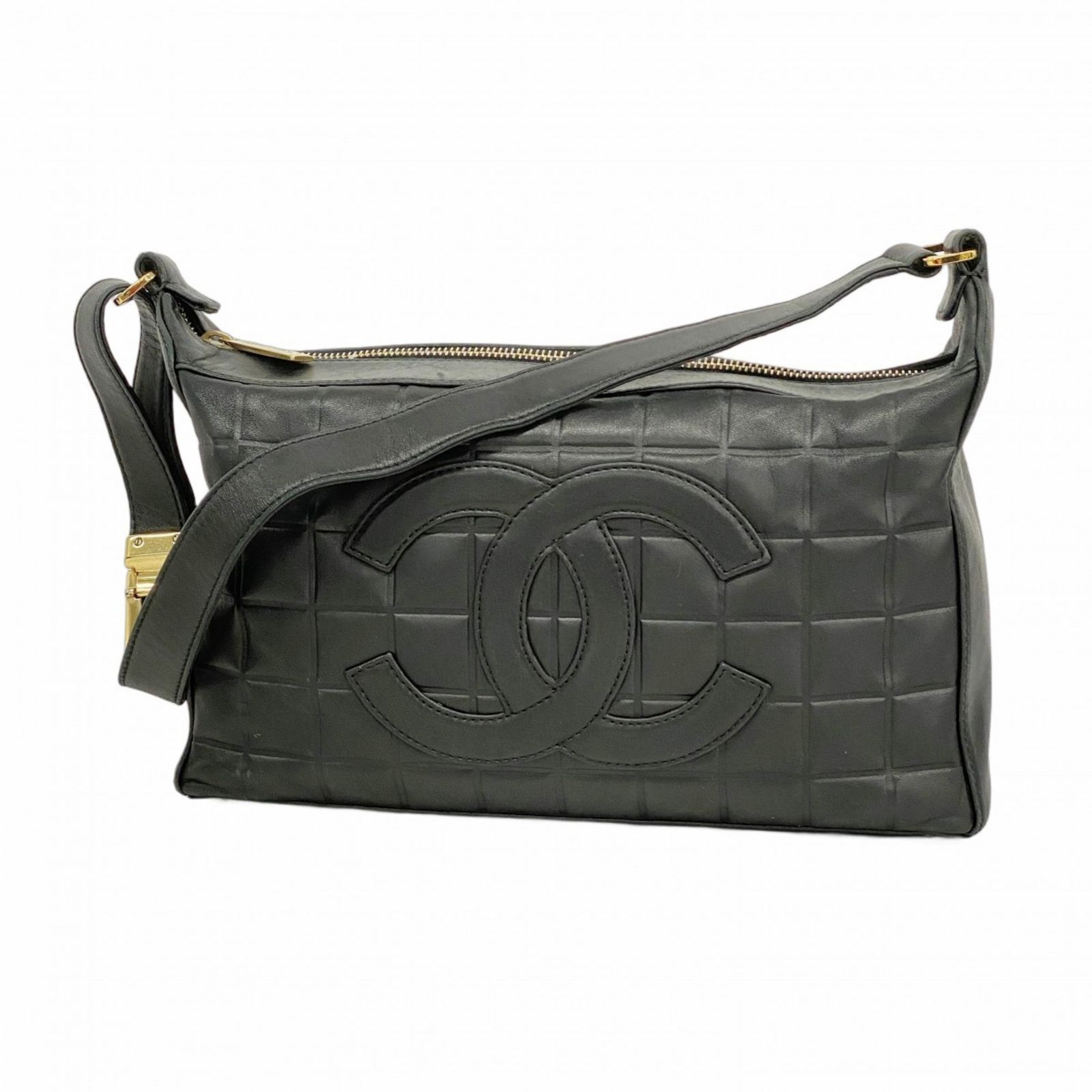 シャネル(Chanel) シャネル ショルダーバッグ チョコバー ラムスキン 