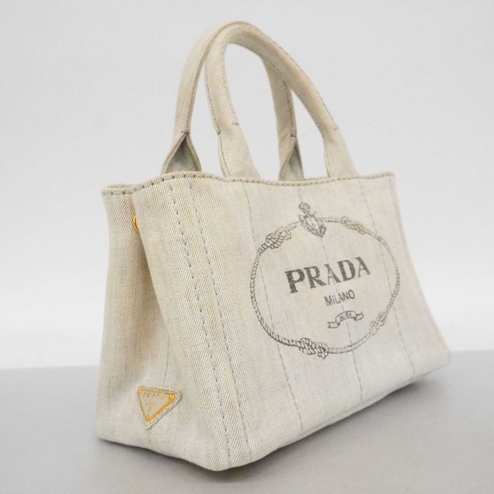 プラダ(Prada) プラダ トートバッグ カナパ キャンバス グレー 