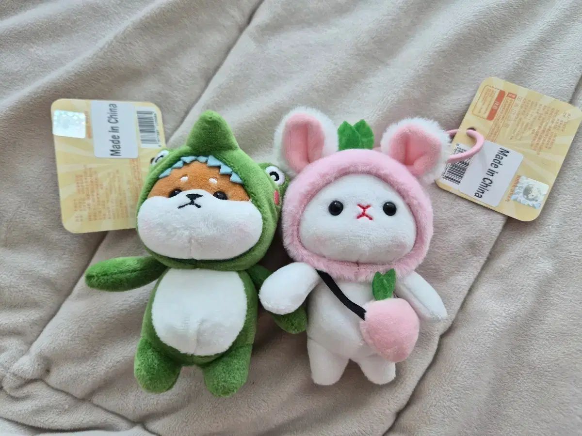 ぬいぐるみ・人形・置物 ウサギと犬のぬいぐるみセット