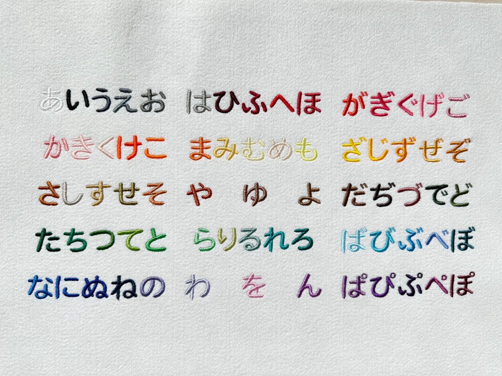 納期注意【ひらがなワッペン 8cm 1文字の金額です】お名前/ふち