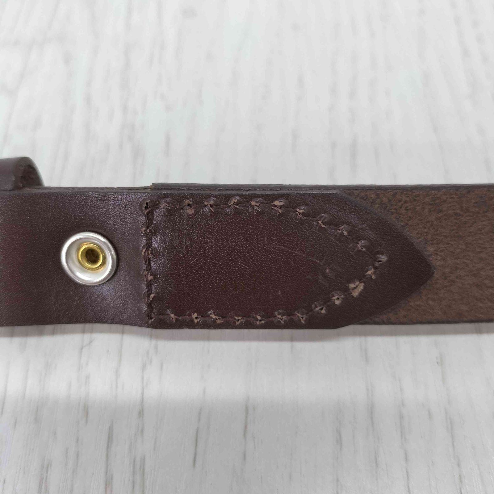 アンセルム ANCELLM BUTTON STUD LEATHER BELT ボタン スタッズ メンズ