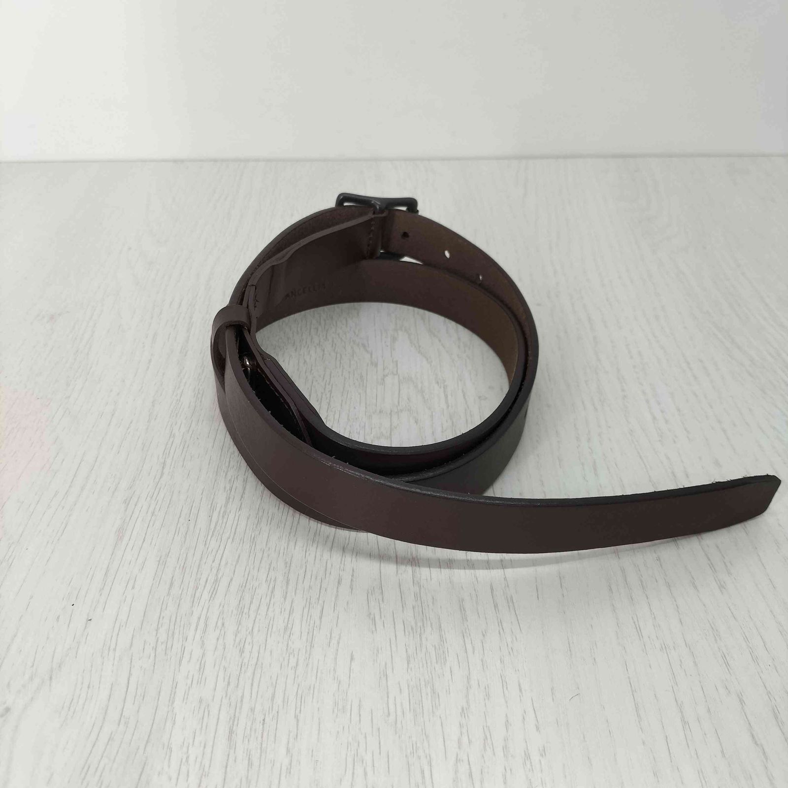 アンセルム ANCELLM BUTTON STUD LEATHER BELT ボタン スタッズ メンズ