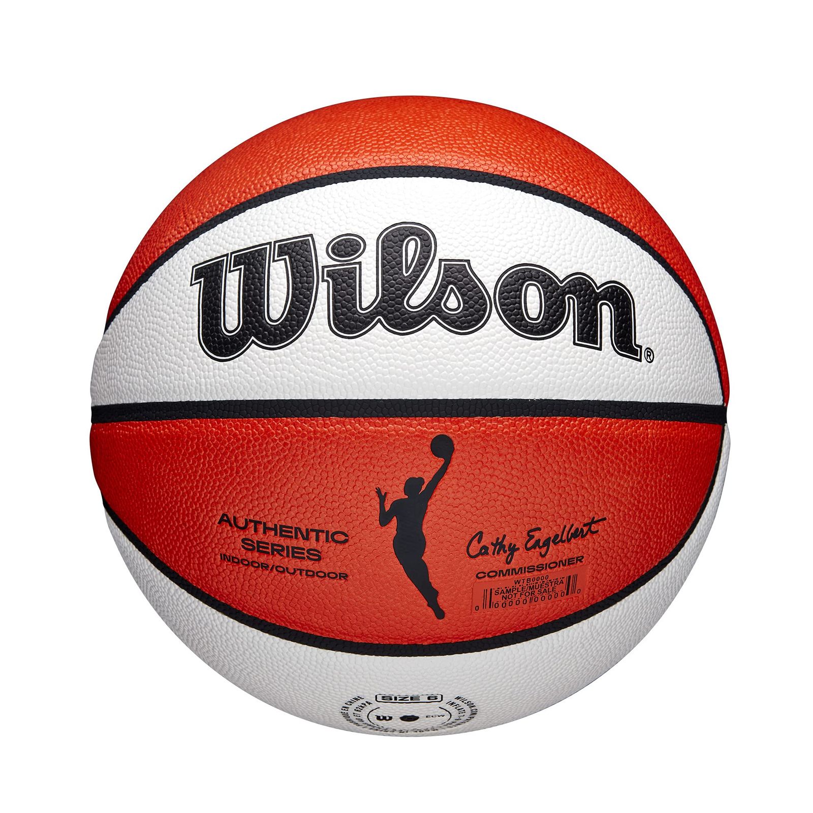 新品 Wilson(ウイルソン) バスケットボール WNBA AUTHENTIC(オーセンティック) WTB5100XB06 アウトドア用 6号/ 直径約23.2cm オレンジ