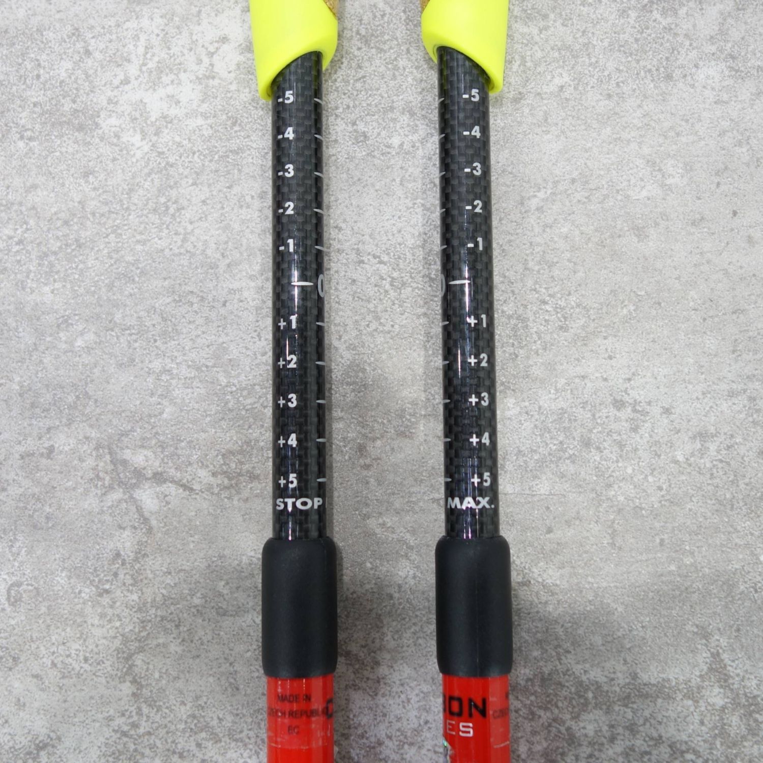 未使用 レキ LEKI ノルディック ウォーキング ポール ストック レッド