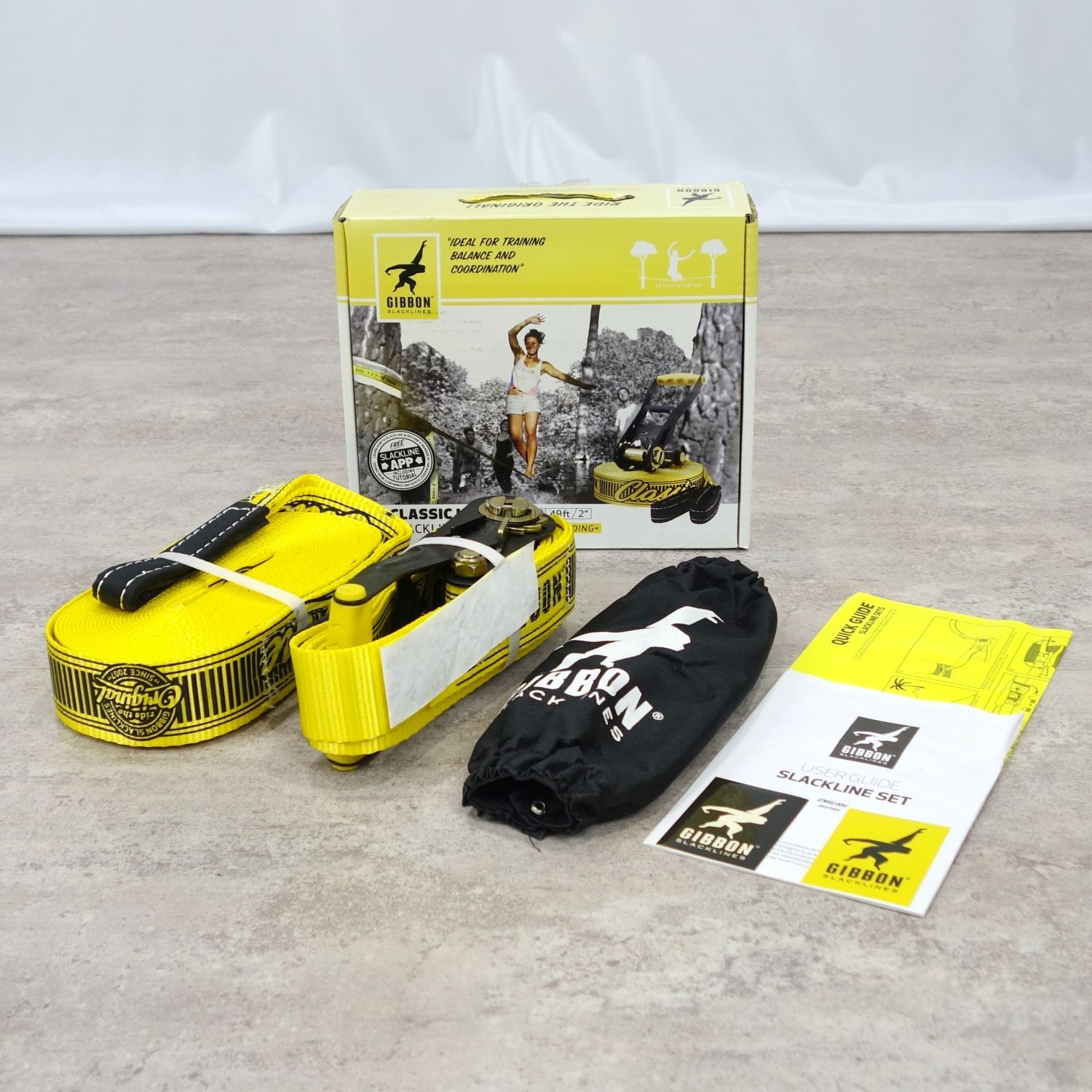 未使用 ギボン GIBBON クラシックライン スラックライン 15m キャンプ 
