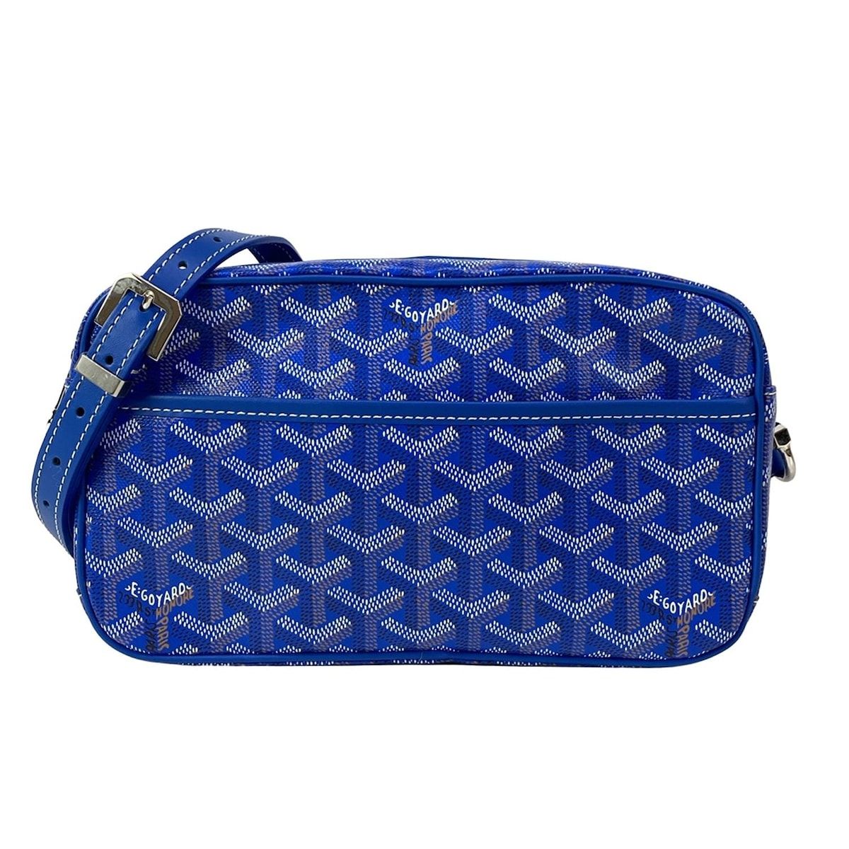 GOYARD(ゴヤール) ショルダーバッグ美品 カップヴェール ブルー×白 