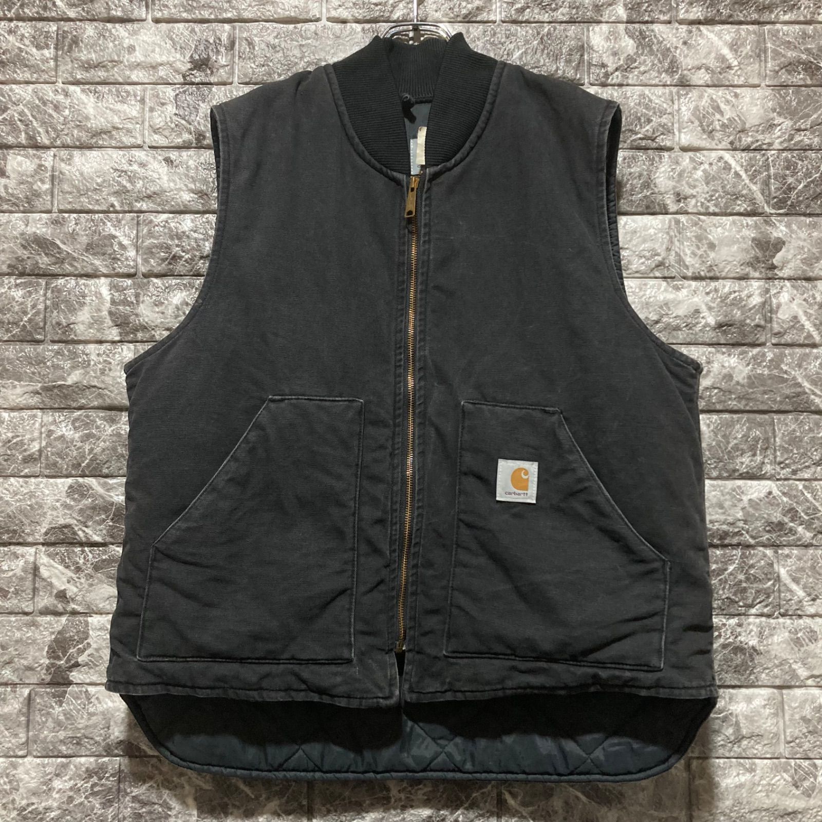 CARHARTT ダックベスト XL USA製 腰ゴム カーハート DUCK VEST ②