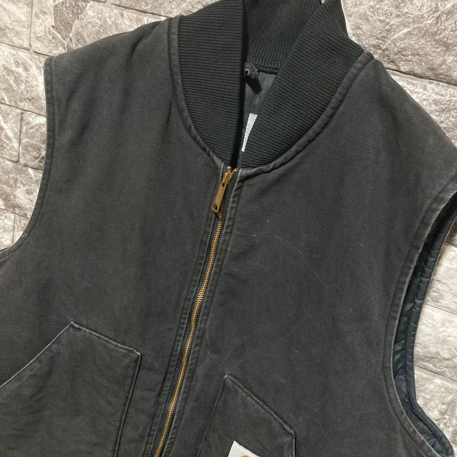 CARHARTT ダックベスト XL USA製 腰ゴム カーハート DUCK VEST ②