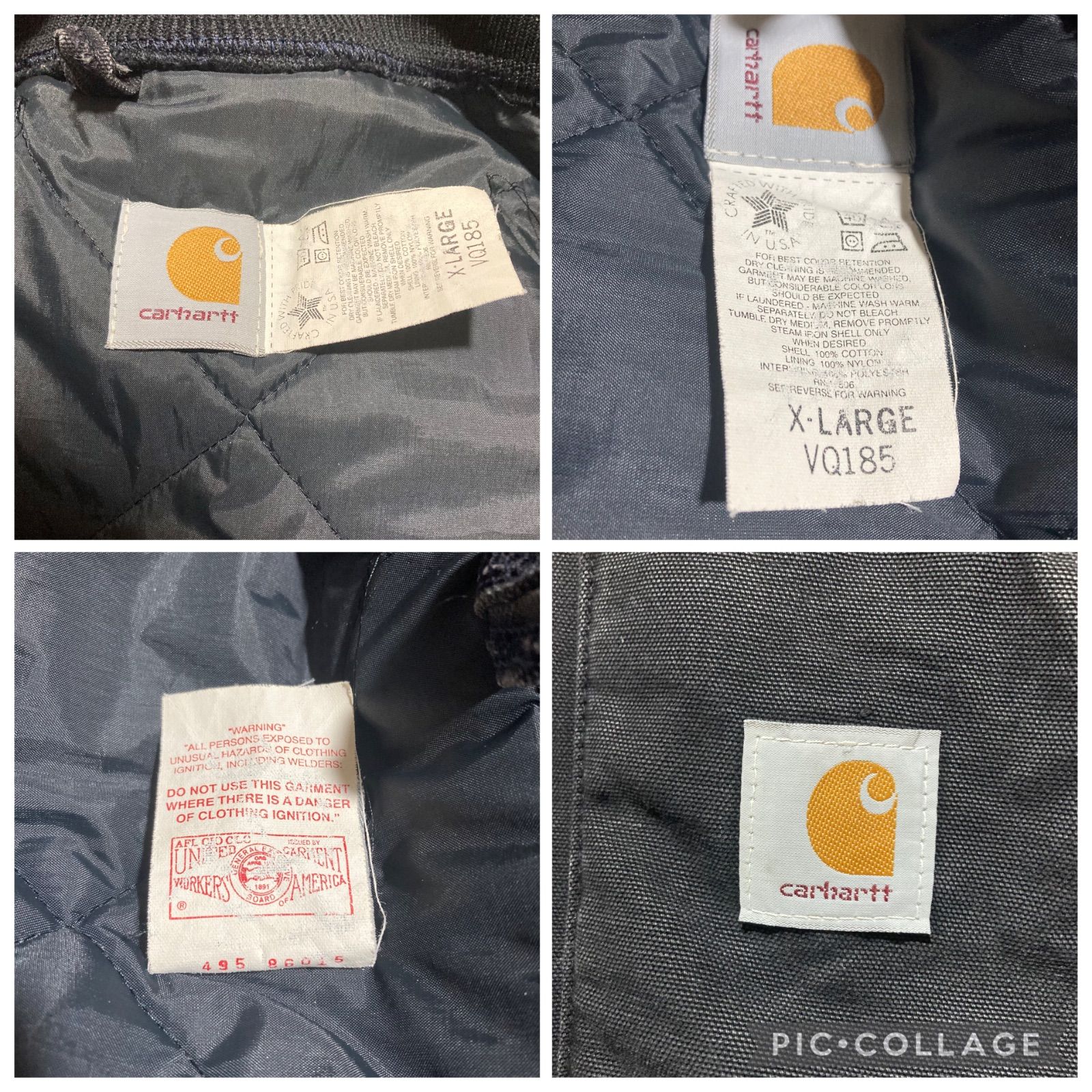 CARHARTT ダックベスト XL USA製 腰ゴム カーハート DUCK VEST ②