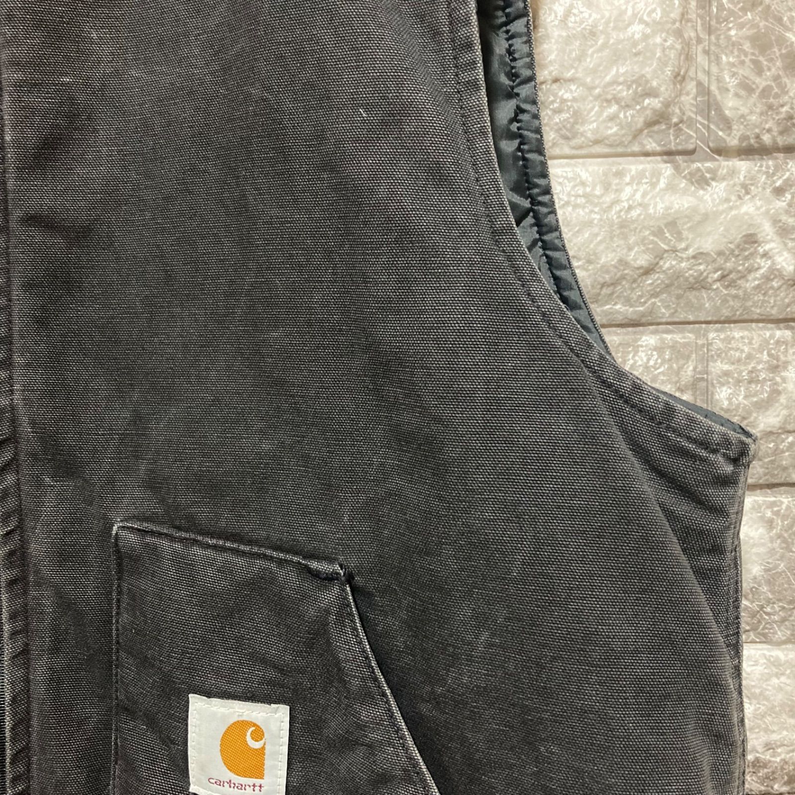 CARHARTT ダックベスト XL USA製 腰ゴム カーハート DUCK VEST ②
