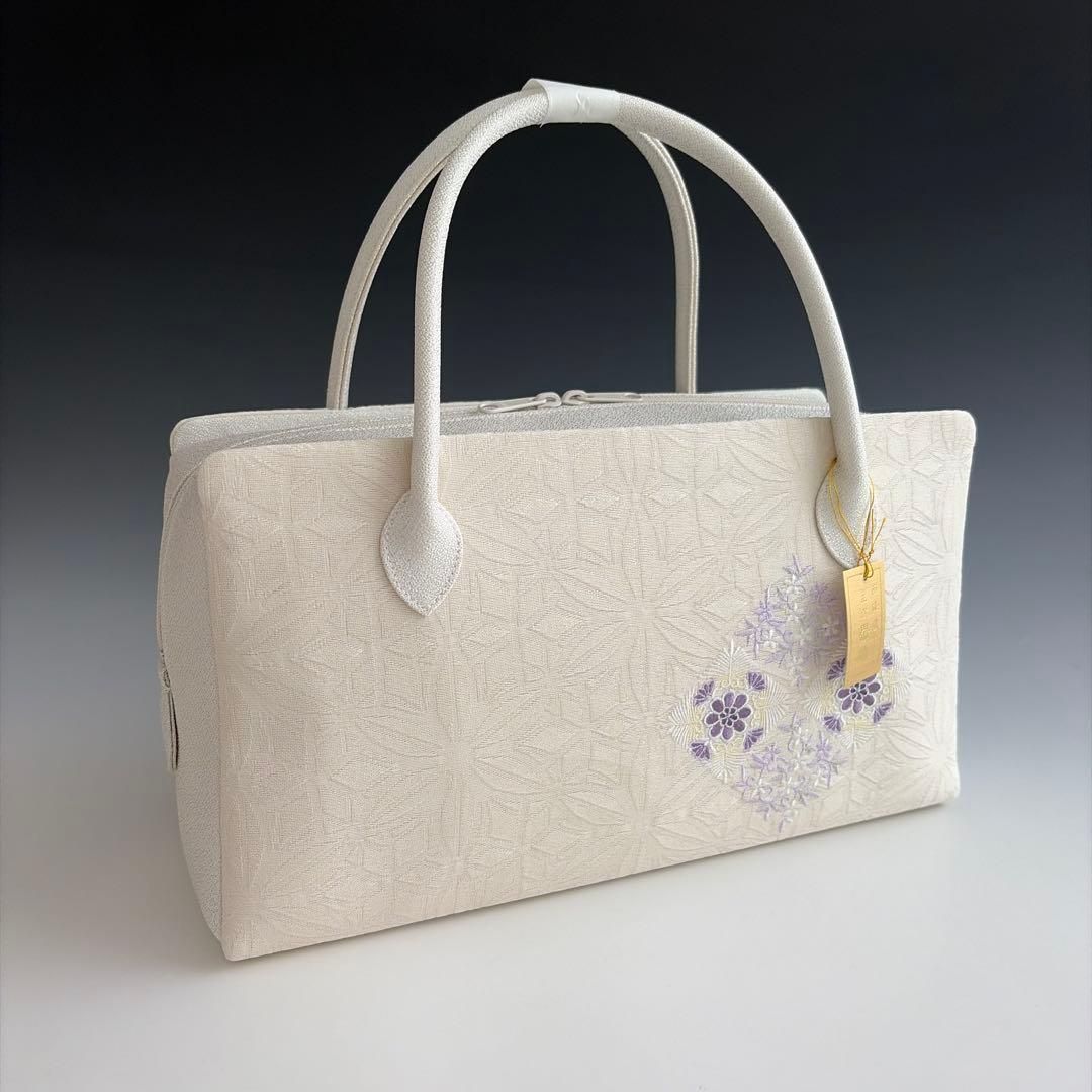 新品未使用 ！！刺繍入り！！京都 西陣 正絹 帯使用 利休バッグ26208 