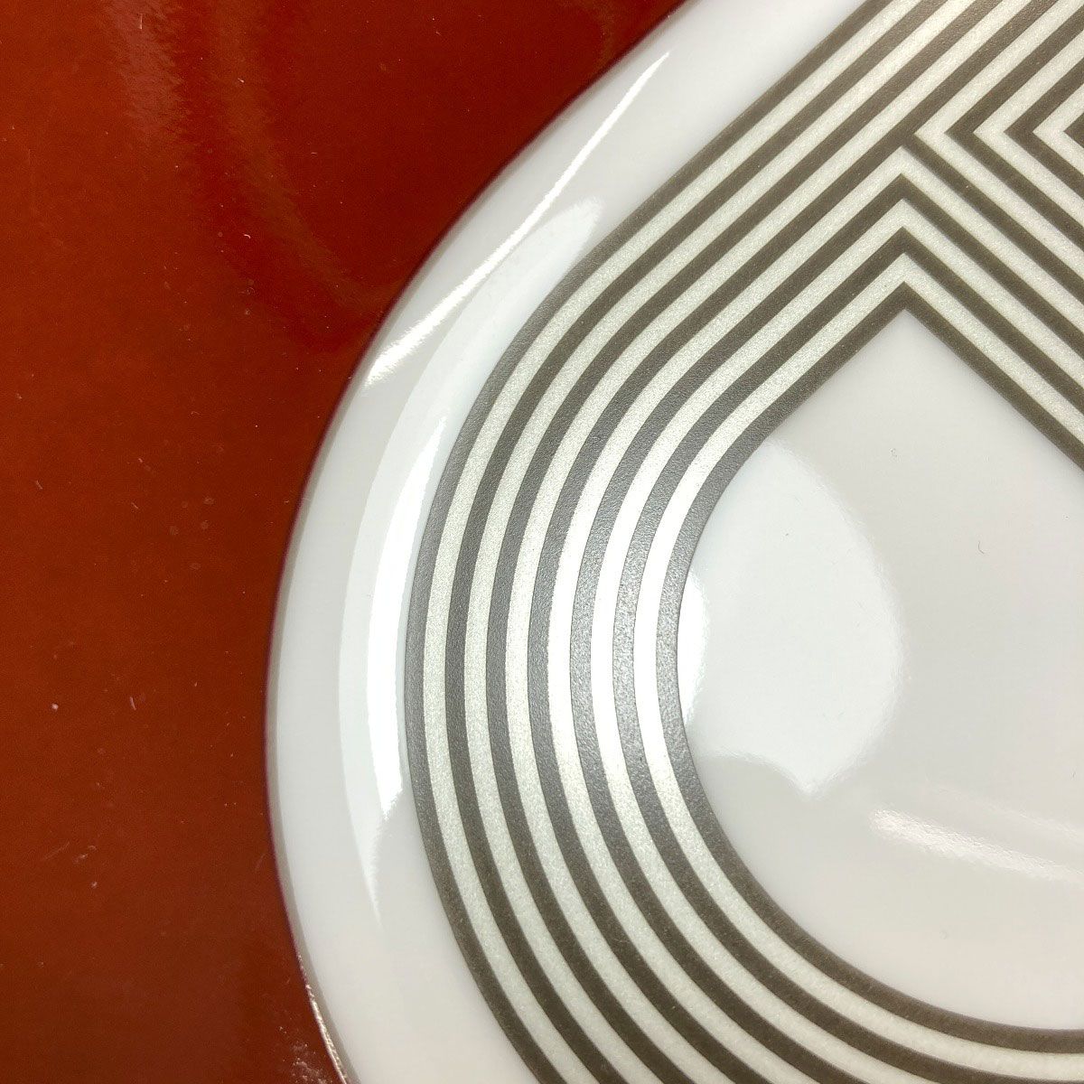 エルメス オーバル プレート 皿 ラリー 24 未使用品！(16085) HERMES エルメス ラリー24 オーバルプレート 皿 陶器 レディース [中古