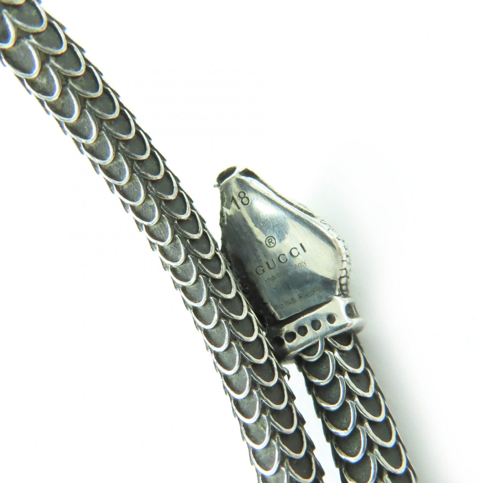 美品☆GUCCI グッチ AG925 ガーデンスネーク ブレスレット 