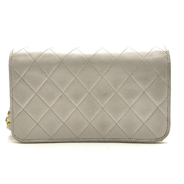 良品 CHANEL シャネル ココマーク マトラッセ プッシュロック レザー