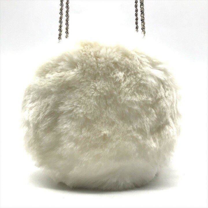 未使用保管 CHANEL シャネル ココマーク ファー チェーン ショルダー