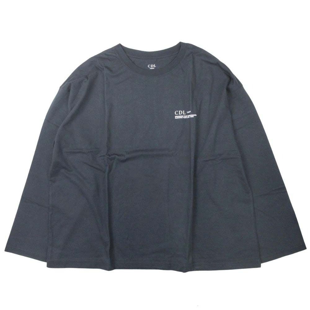 美品 2023年 CDL TOKYO シーディーエル SHEA BUTTER LOGO ロゴプリント Tシャツ カットソー トップス 半袖 L チャコール メンズ レディース 古着 中古 USED 美品 2023年 CDL TOKYO シーディーエル SHEA BUTTER LOGO ロゴプリント