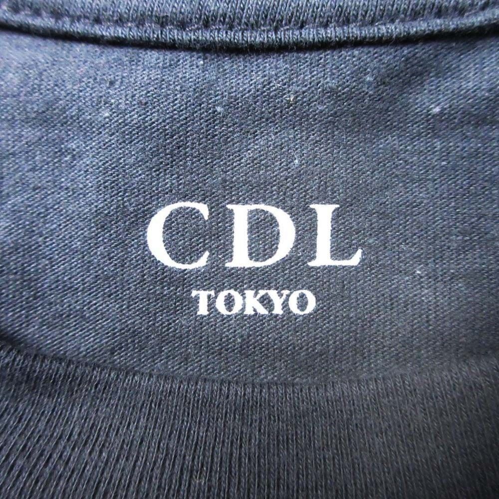美品 2023年 CDL TOKYO シーディーエル SHEA BUTTER LOGO ロゴプリント Tシャツ カットソー トップス 半袖 L チャコール メンズ レディース 古着 中古 USED 美品 2023年 CDL TOKYO シーディーエル SHEA BUTTER LOGO ロゴプリント