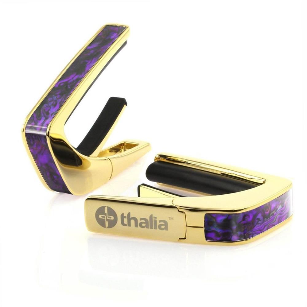Thalia Capos ギターカポ 24Kゴールド TH-CG200-PP Purple Paua Inlay アメリカ製【並行輸入】