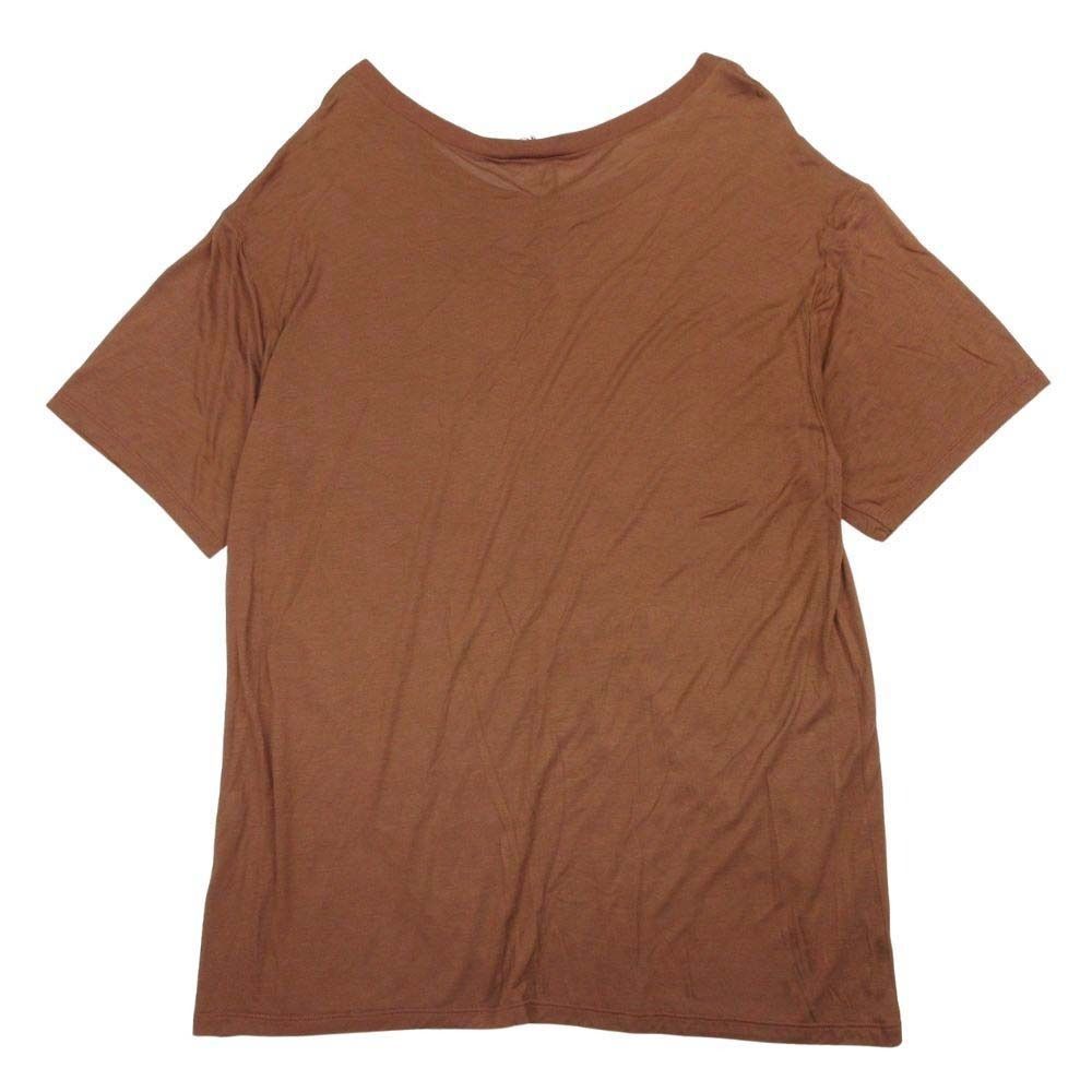 新品同様 BASERANGE ベースレンジ バンブーリヨセル Tシャツ カットソー プルオーバー 半袖 ルーズシルエット XS ボルドー レディース 古着 中古 USED 未使用 BASERANGE ベースレンジ バンブーリヨセル Tシャツ カットソー