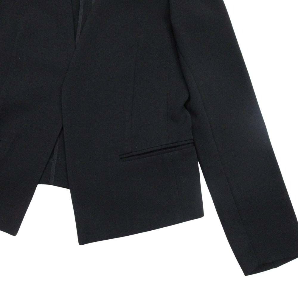 良品 Theory セオリー ノーカラー ジャケット ジョガーパンツ スーツ セットアップ イージーウエスト 2 黒 ブラック レディース 古着 中古 USED 良品 Theory セオリー ノーカラー ジャケット ジョガーパンツ スーツ