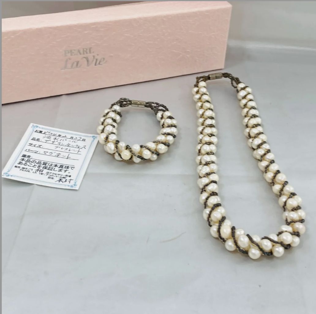 A【淡水パール】PEARL La Vie まとめ売り ネックレス ブレスレット 