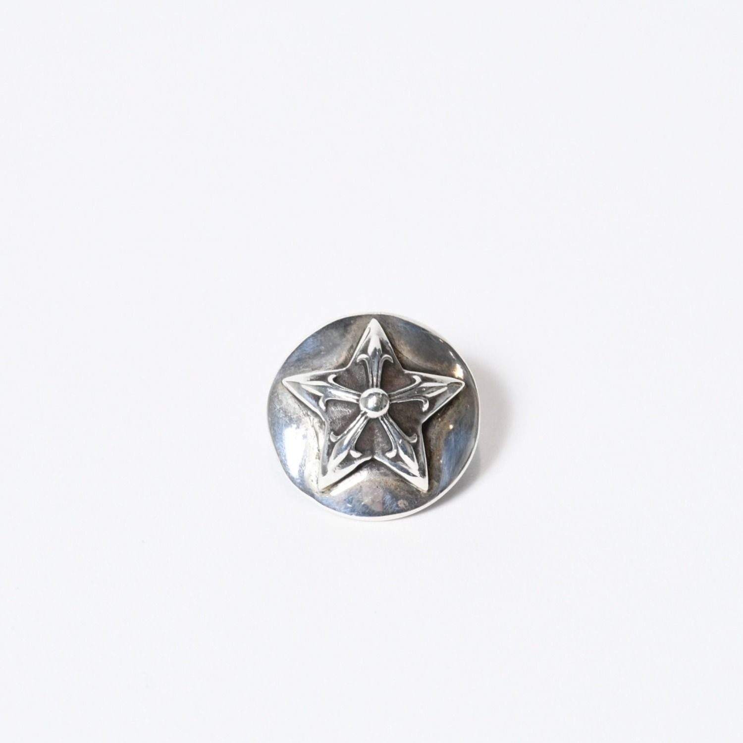 極美品 CHROME HEARTS クロムハーツ スターボタン ヘアバンド コンチョ 
