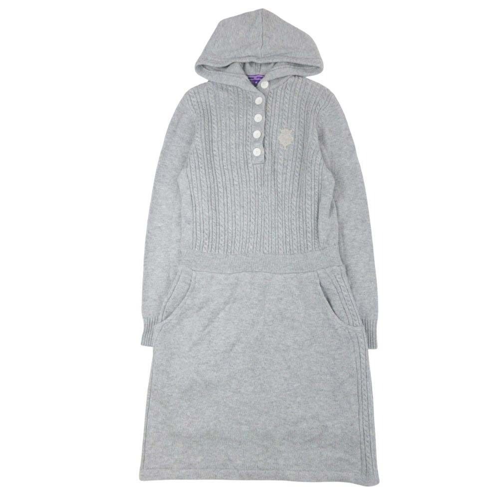新品未使用【ビームスゴルフBEAMS GOLF】ニットワンピース グレー　M 良品 BEAMS GOLF ビームスゴルフ ケーブルニット ワンピース セーター