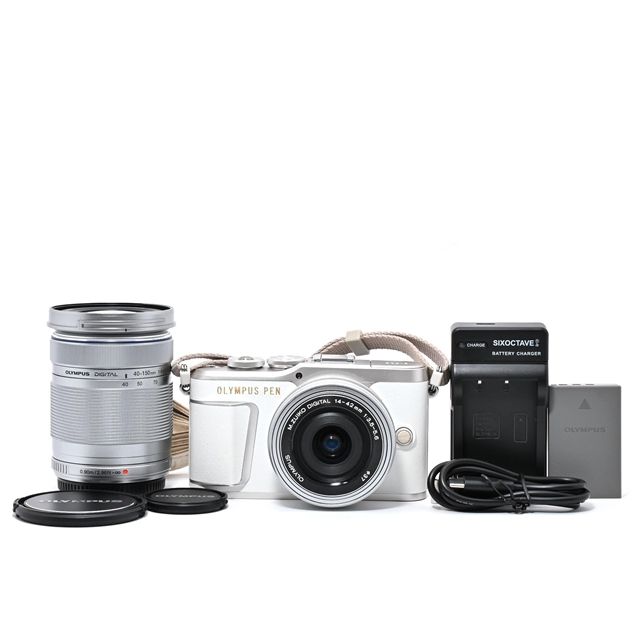 中古】OLYMPUS PEN E-PL9 EZ ダブルズームキット ホワイト【千葉 中古】OLYMPUS PEN E-PL9 EZ ダブルズームキット ホワイト【千葉